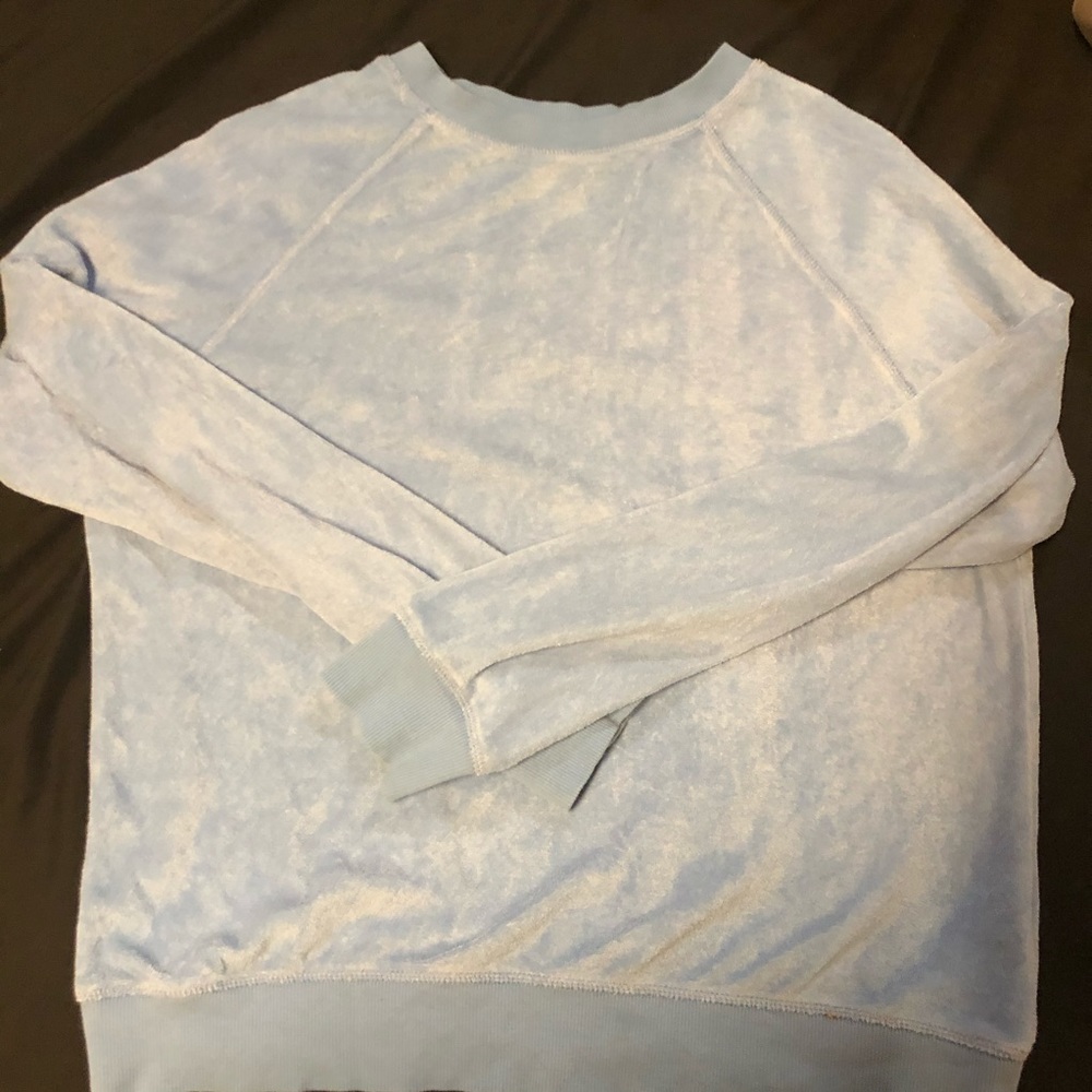 Top shop baby blue sweatshirt